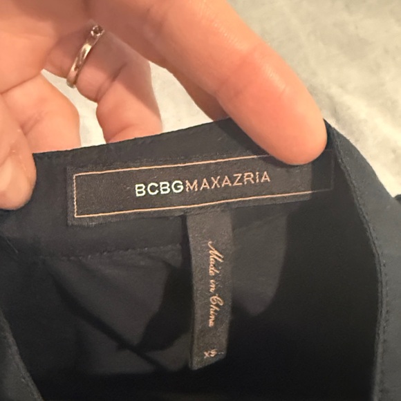 BCBGMaxAzria Black Ruffled Mini Dress - Picture 3 of 3